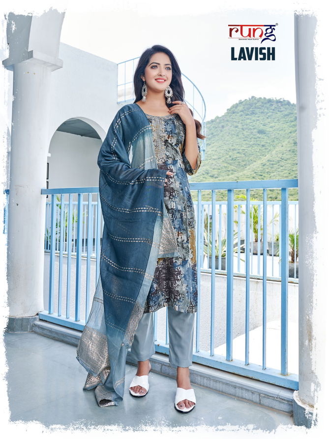 Lavish By Rung Rayon Readymade Suits Catalog